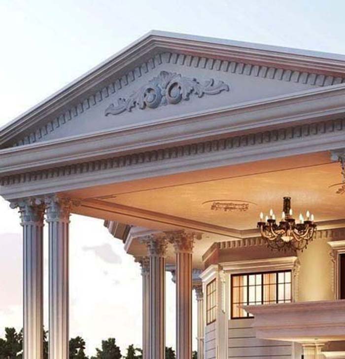 Phù điêu hoa lá tây